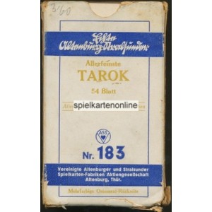 Industrie und Glück Tarot VASS 1940 Tarok Nr. 183 (WK 15644)