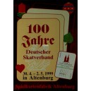 Plakat 100 Jahre Deutscher Skatverband 1999 Altenburg (WK 100374)