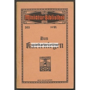 Miniatur Bibliothek Das Kartenlegen (WK 100954)