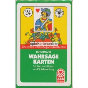 Lenormand Altenburger Spielkartenfabrik Wahrsage Karten mit Kartenbildern (WK 16458)