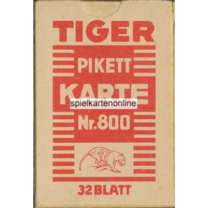 Berliner Bild VASS Tiger Pikett Karte Nr. 800 (WK 16251)