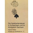 Spielkartensteuer in Kursachsen und im Königreich Sachsen (WK 101304)