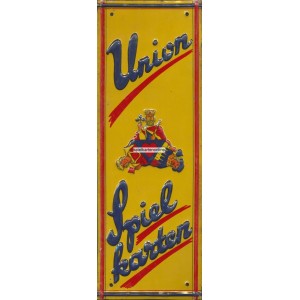 Union Spielkarten Türschild Blech (WK 101380)