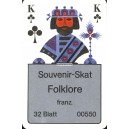 Interflugkarte I Souvenir-Skat Folklore (WK 10273)