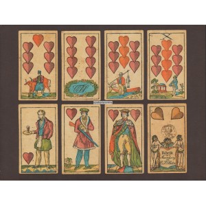 Preußisches Bild Kartenspiel mit deutschen Farben (WK 100614)
