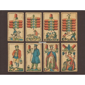 Preußisches Bild Kartenspiel mit deutschen Farben (WK 100679)