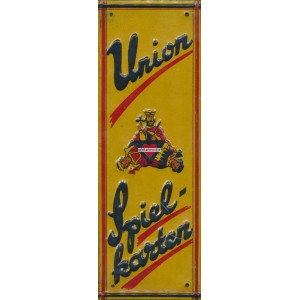 Union Spielkarten Türschild Blech (WK 101422)