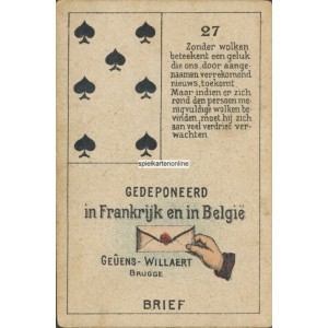 Cartes Lenormand Geûens-Willaert (WK 17508)