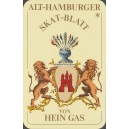 Alt-Hamburger Skat-Blatt von Hein Gas (WK 17266)