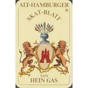 Alt-Hamburger Skat-Blatt von Hein Gas (WK 17266)