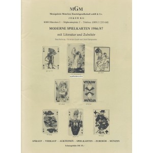 Katalog MGM Moderne Spielkarten 1986/87 (WK 100327)