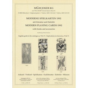 Katalog MGM Moderne Spielkarten 1992 (WK 100335)