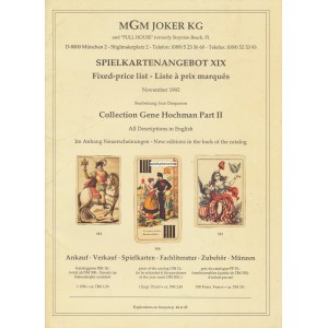 Katalog MGM Spielkartenangebot XIX 1992 (WK 100521)