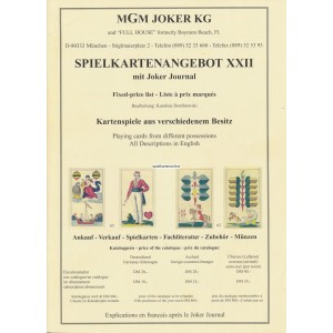 Katalog MGM Spielkartenangebot XXII (WK 100755)