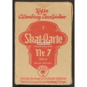Berliner Bild VASS 1940 Skat-Karte Nr. 7 (WK 13931)
