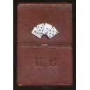 Spielkartenbox mit 4 emaillierten Karten (WK 102043)